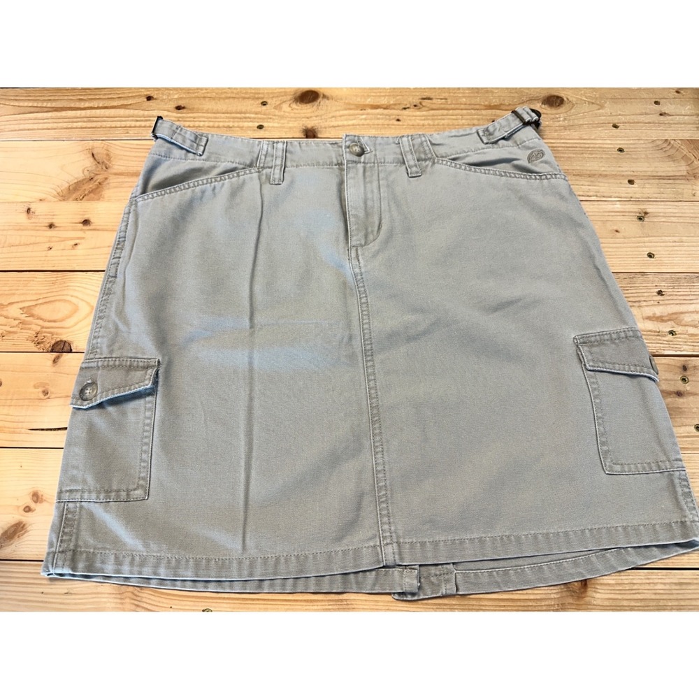 The North Face A5 Series Gray Cotton Canvas Cargo Mini Skirt Womens Size 8